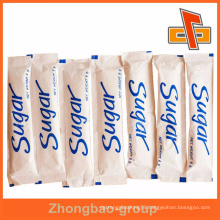 White kraft paper mini pillow type instant sugar sachet packaging bag